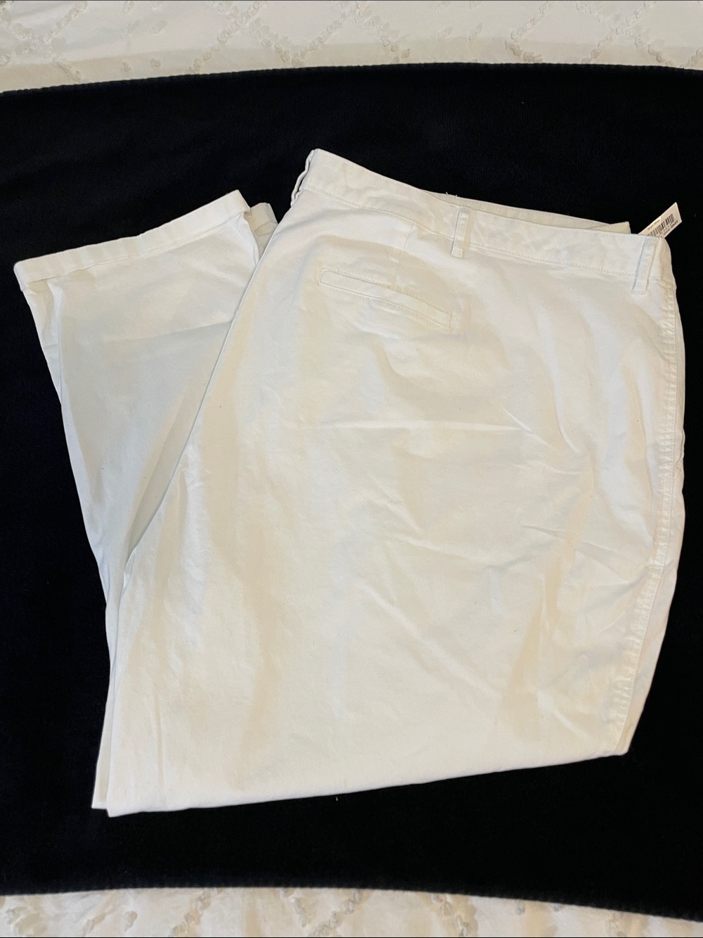 Amazon Essentials White Chino ankle Pants nwt 36 plus